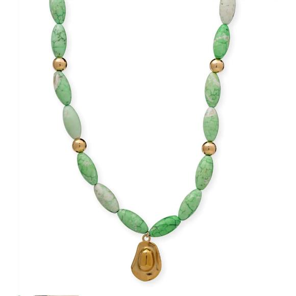 BRACHA Jewelry - NEW BRACHA giddy up hat necklace in green